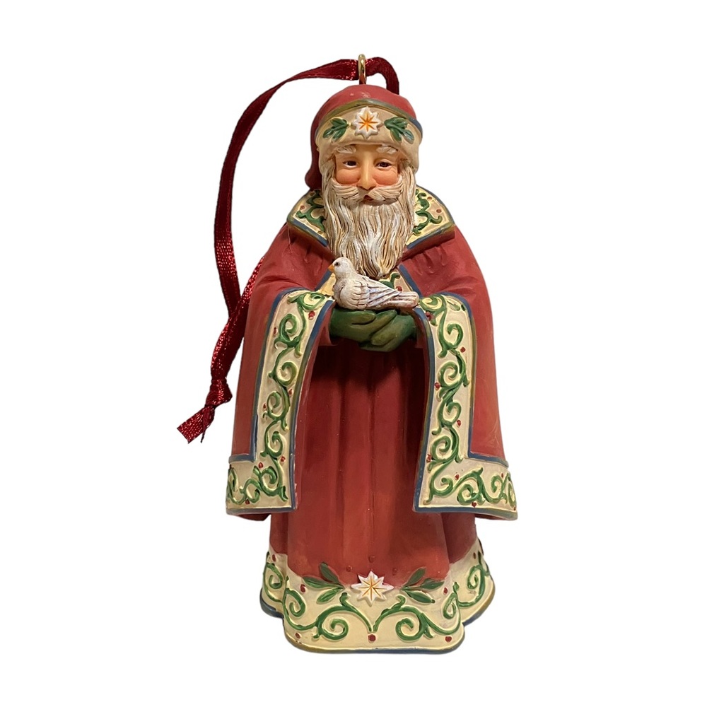 Wonders of Christmas 2007 Judith Griffith Demdaco Santa Dove Christmas Ornament